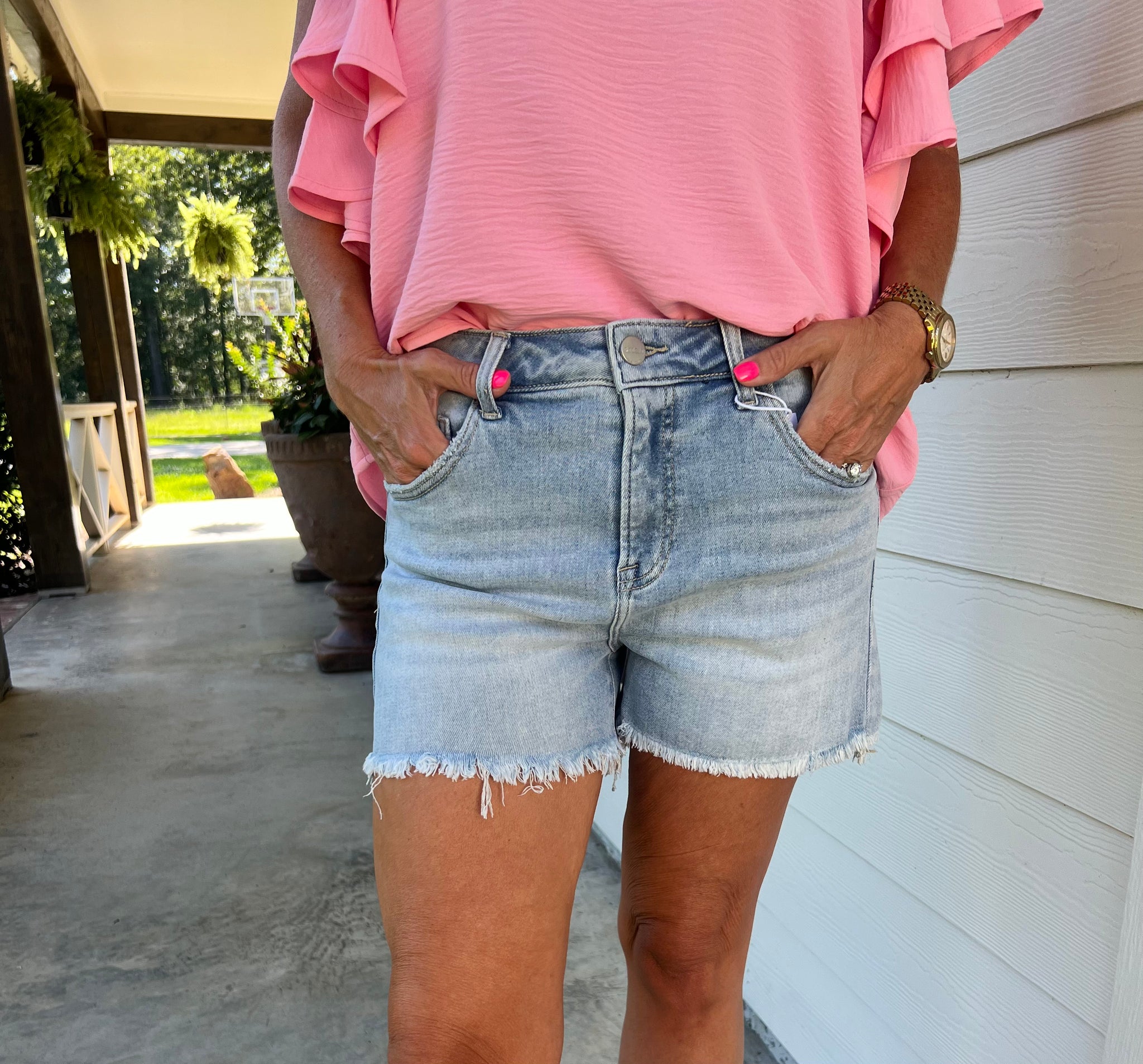 Light Denim Shorts