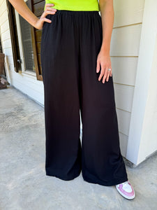 Every Day Linen Pants - Black